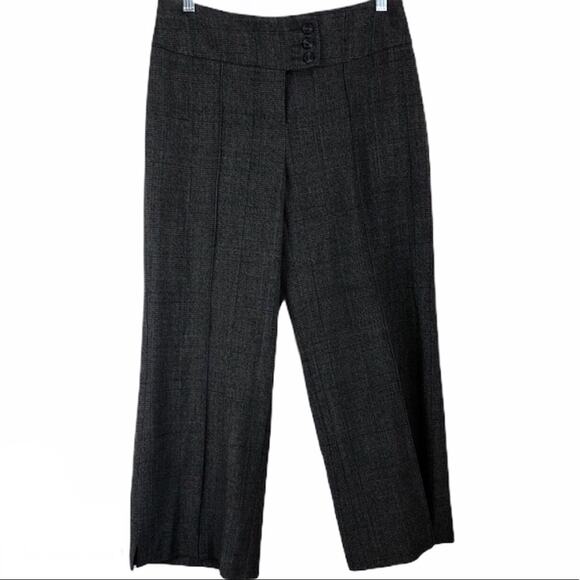 CAbi Brown Cropped Wide Leg Trousers Size 0 - Picture 1 of 8